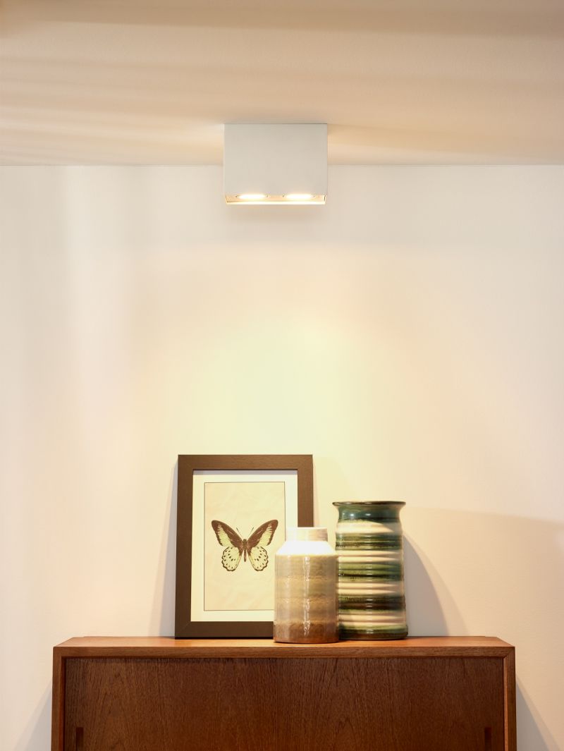 Lucide TUBE - Stropné bodové svietidlo - 2xGU10 - Biele